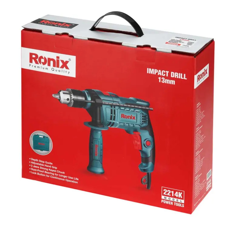 کیت دریل چکشی 13 میلی متر-750 وات مدل 2214k